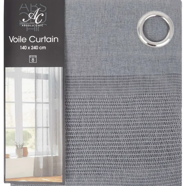 C&C Absolu Chic Voile Gordijn Beige,Grijs,Wit Shop