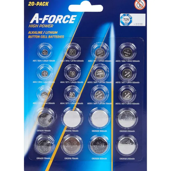 A-Force Lithium Knoopcelbatterijen Store