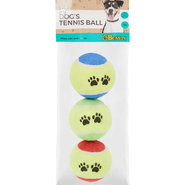 Merk Beasty Tennisballen Voor Honden Meerkleurig Store