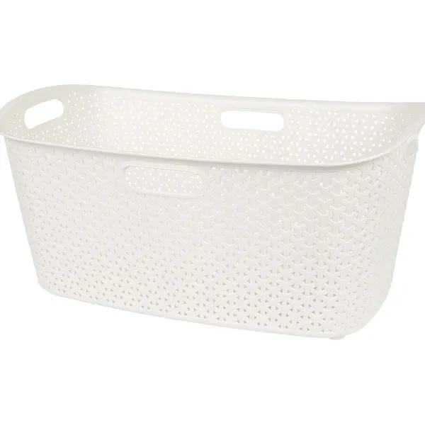 Curver Rattan Wasmand Zwart,Wit Flash Sale