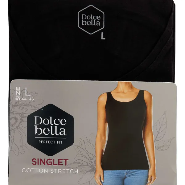 Dolce Bella Singlet Zwart Fashion