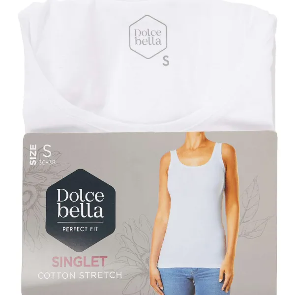 Dolce Bella Singlet Wit Cheap