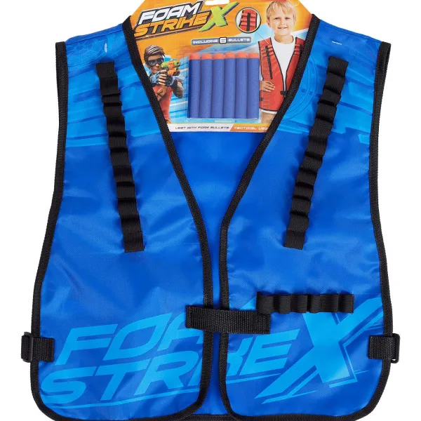 Mini Matters Foam Strike X Vest Met Foam Kogels Blauw,Rood Flash Sale