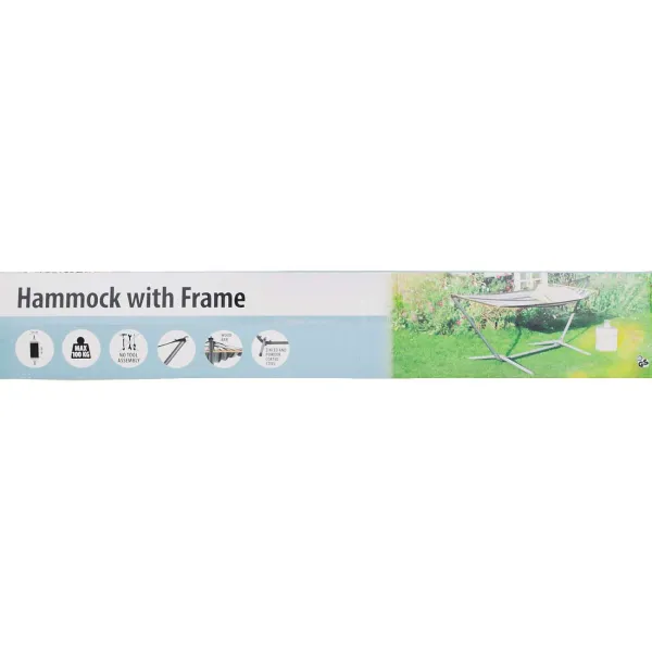 Merk Hangmat Met Frame Zwart Outlet