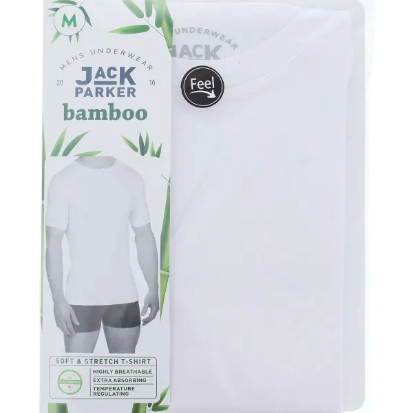 Jack Parker Bamboe T-Shirt Wit Sale