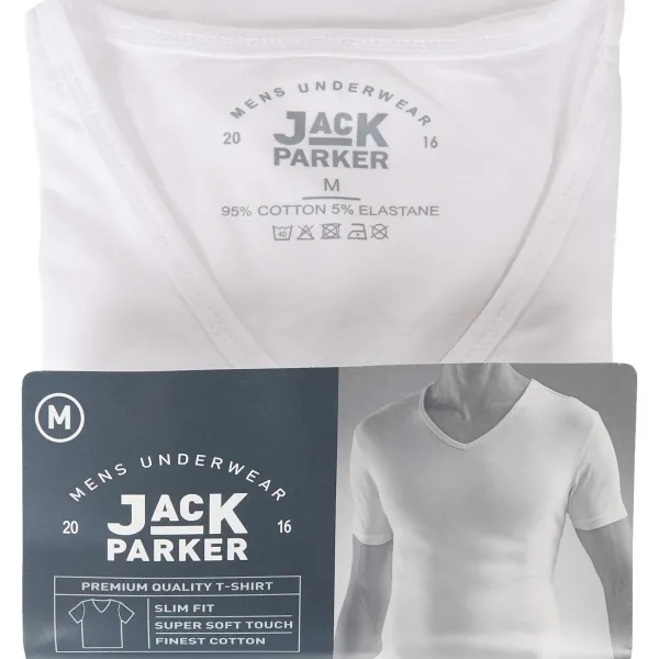 Jack Parker T-Shirt Wit Cheap