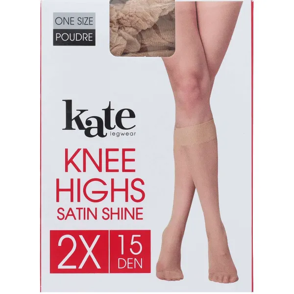 Kate Legwear Kniekousen 15 Denier Beige,Zwart Sale