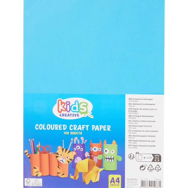 Kids Creative Gekleurd Knutselpapier Meerkleurig New