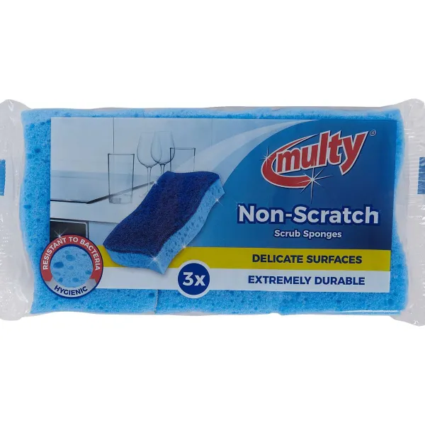 Multy Anti-Kras-Schuursponzen Blauw Sale