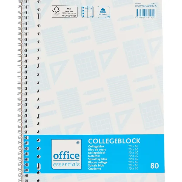 Office Essentials Collegeblok Ruit New