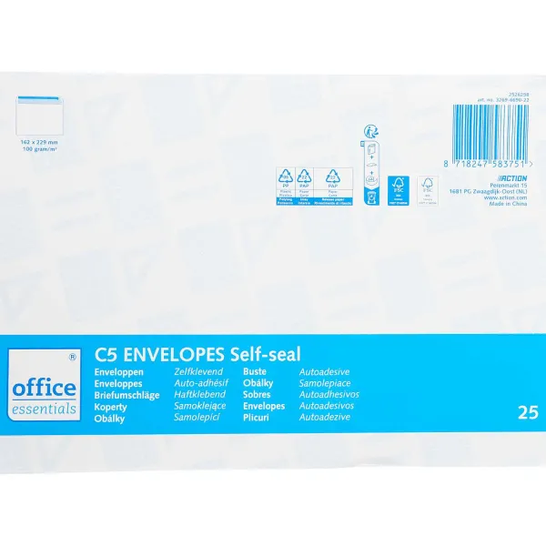 Office Essentials Enveloppen C5 Wit Online