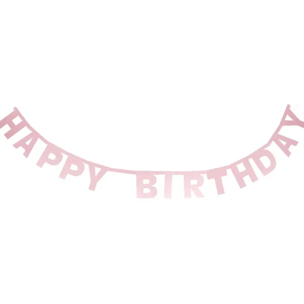 Merk Party Universe Slinger Happy Birthday Goud,Meerkleurig,Roze,Zilver Sale