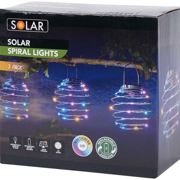 Merk Solar Spiraalverlichting Op Zonne-Energie Meerkleurig,Wit New