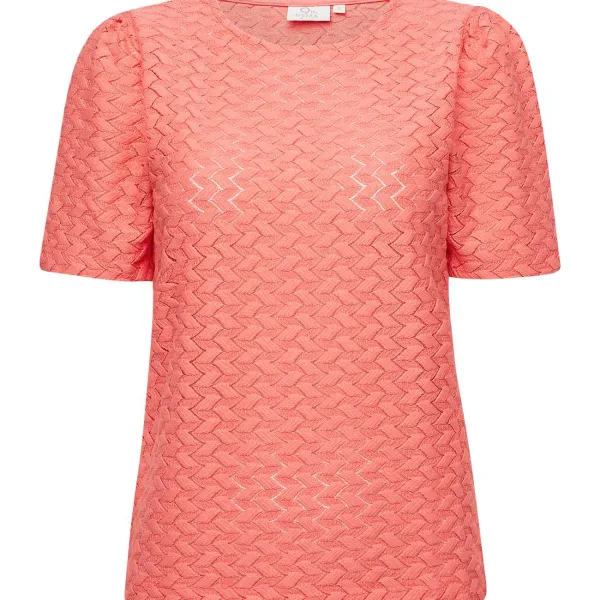 SuperTrash 9Th Avenue T-Shirt Roze,Wit,Zwart Sale