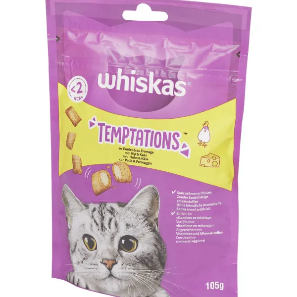 Whiskas Temptations Kattensnoepjes Kip En Kaas Discount